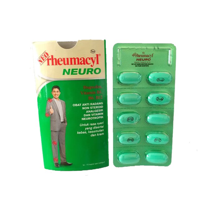 [ECER] Neo Rheumacyl Putih Neo Rheumacyl Neuro Hijau 1 Blister