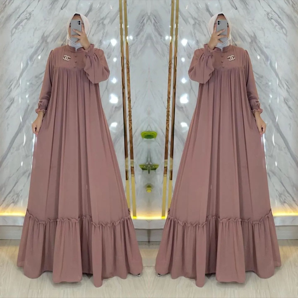 Jual Al Fashion Minno Dress Gamis Jumbo Ukuran S M L Xl Xxl Gamis