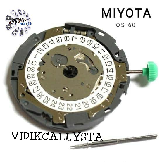 Miyota OS60 OS 60 Mesin jam Tangan Movement Japan Miyota OS-60