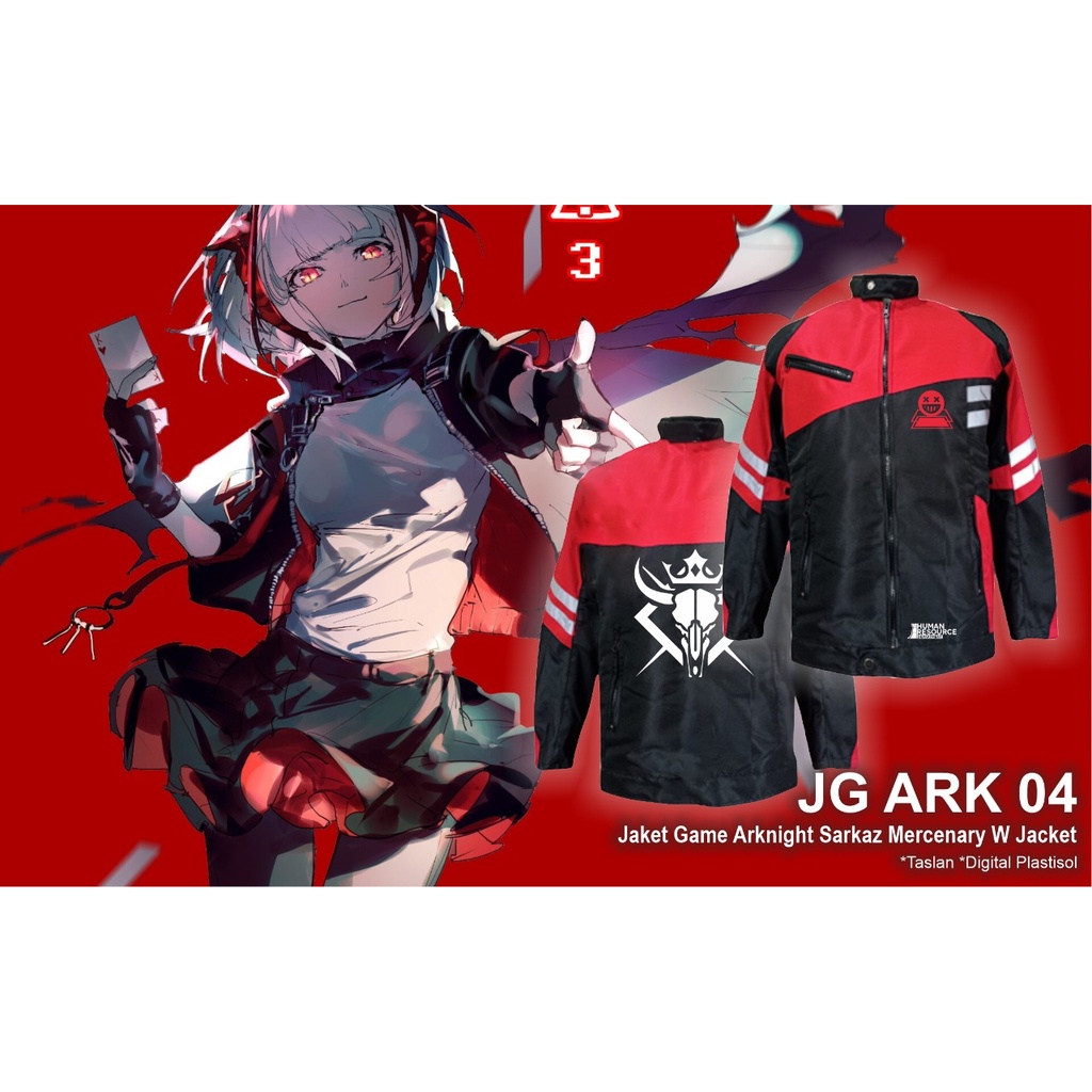 Jaket Game Arknight Sarkaz Mercenary Operator W Jacket ( JG ARK 04 )