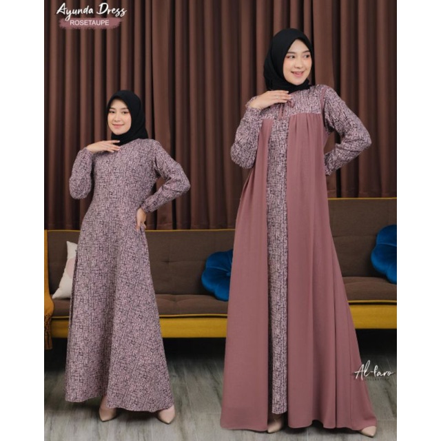 2101 Ayunda dress rompi pisah by alfaro original