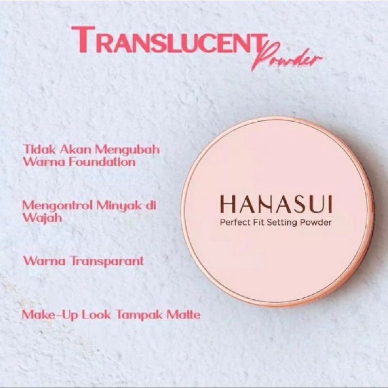 HANASUI LOOSE POWDER/Bedak tabur hanasui