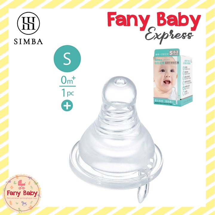 SIMBA MOTHER'S TOUCH ANTI-COLIC SILICONE NIPPLE - STANDARD