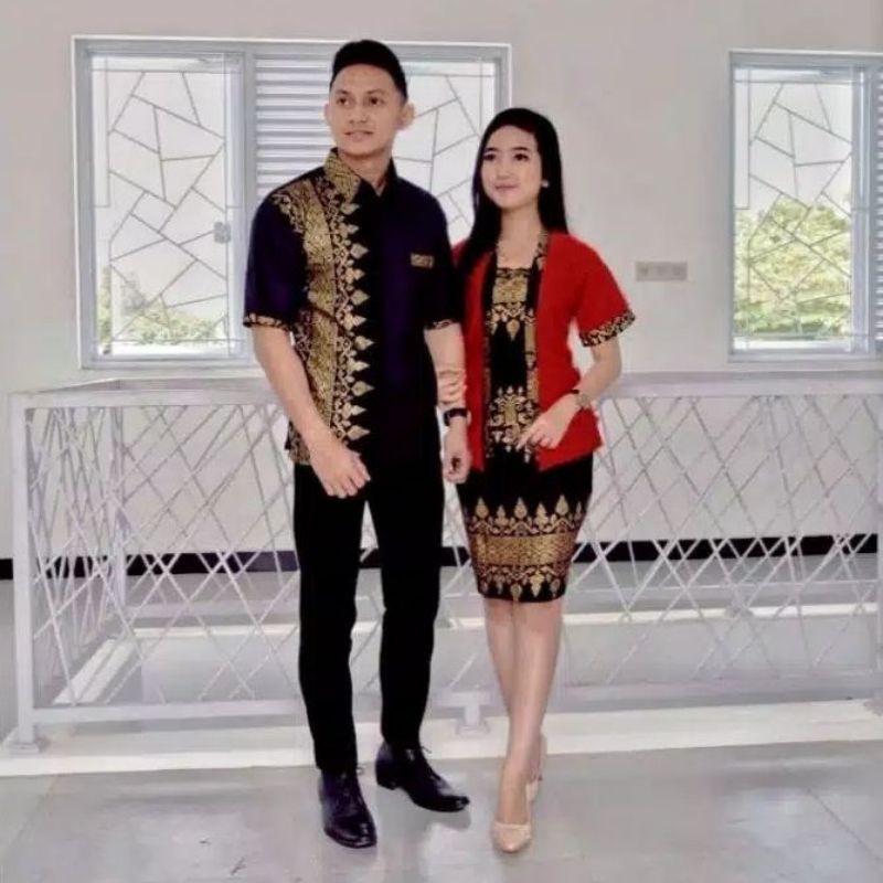 COUPLE RNB ANJANI - HEM LENGAN PENDEK KOMBINASI M L XL