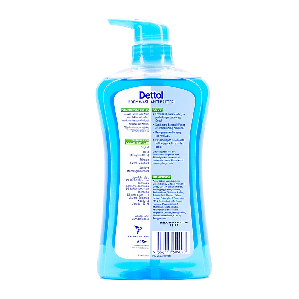 Dettol Sabun Mandi Cair Cool - Paket Hemat Keluarga