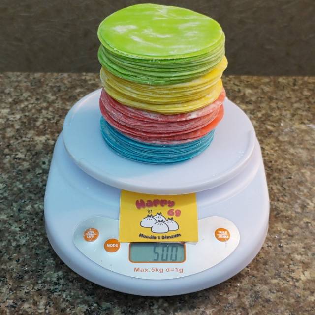 

Kulit Dimsum Pelangi 4 Warna