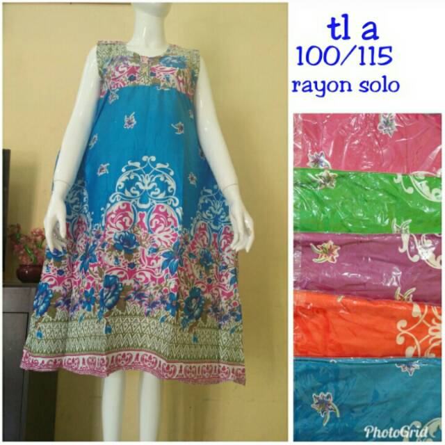 DASTER TANPA LENGAN/DASTER SOLO/DASTER BATIK