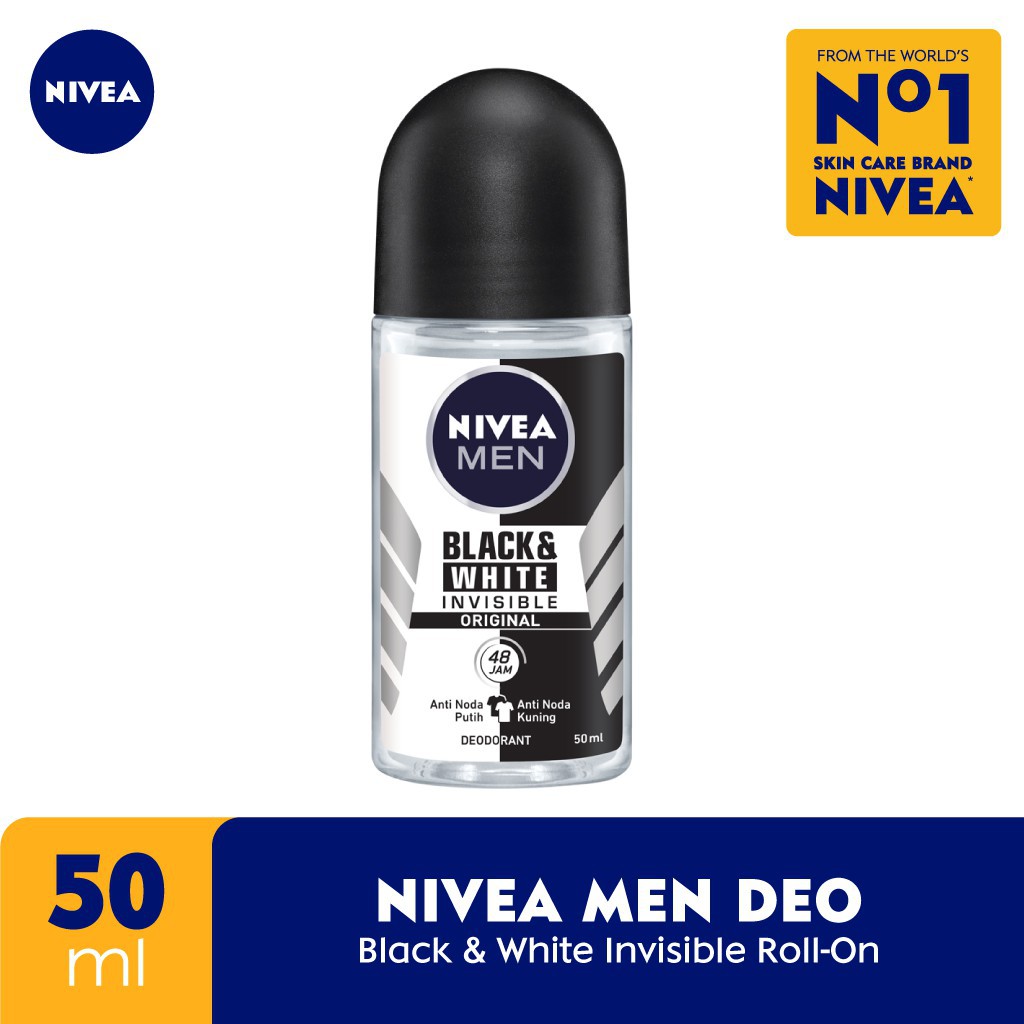 Nivea Men Black &amp; White Invisible Original Deodorant Roll-On 50ml