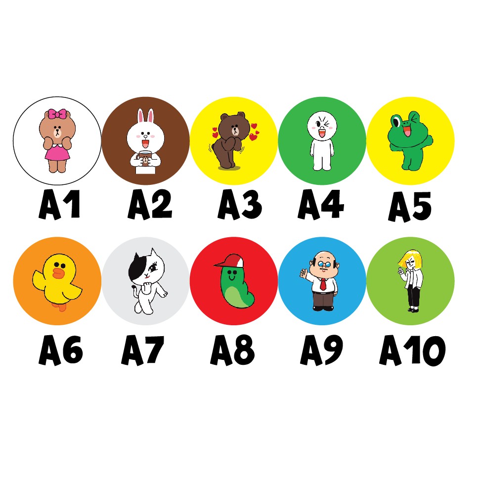 Pop Socket LINE Friends/ Stand Holder HP LINE Friends / Mobile Phone Grip LINE Friends