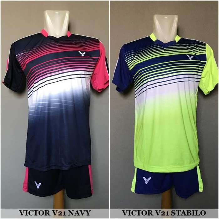Best Seller |   Setelan Badminton / Bulutangkis Victor V21 (Baju Kaos Celana) | Baju Sport Keren