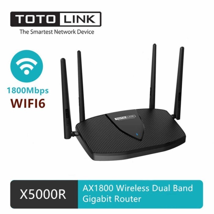 TOTOLINK X5000R Wifi 6 Wireless Router X5000R