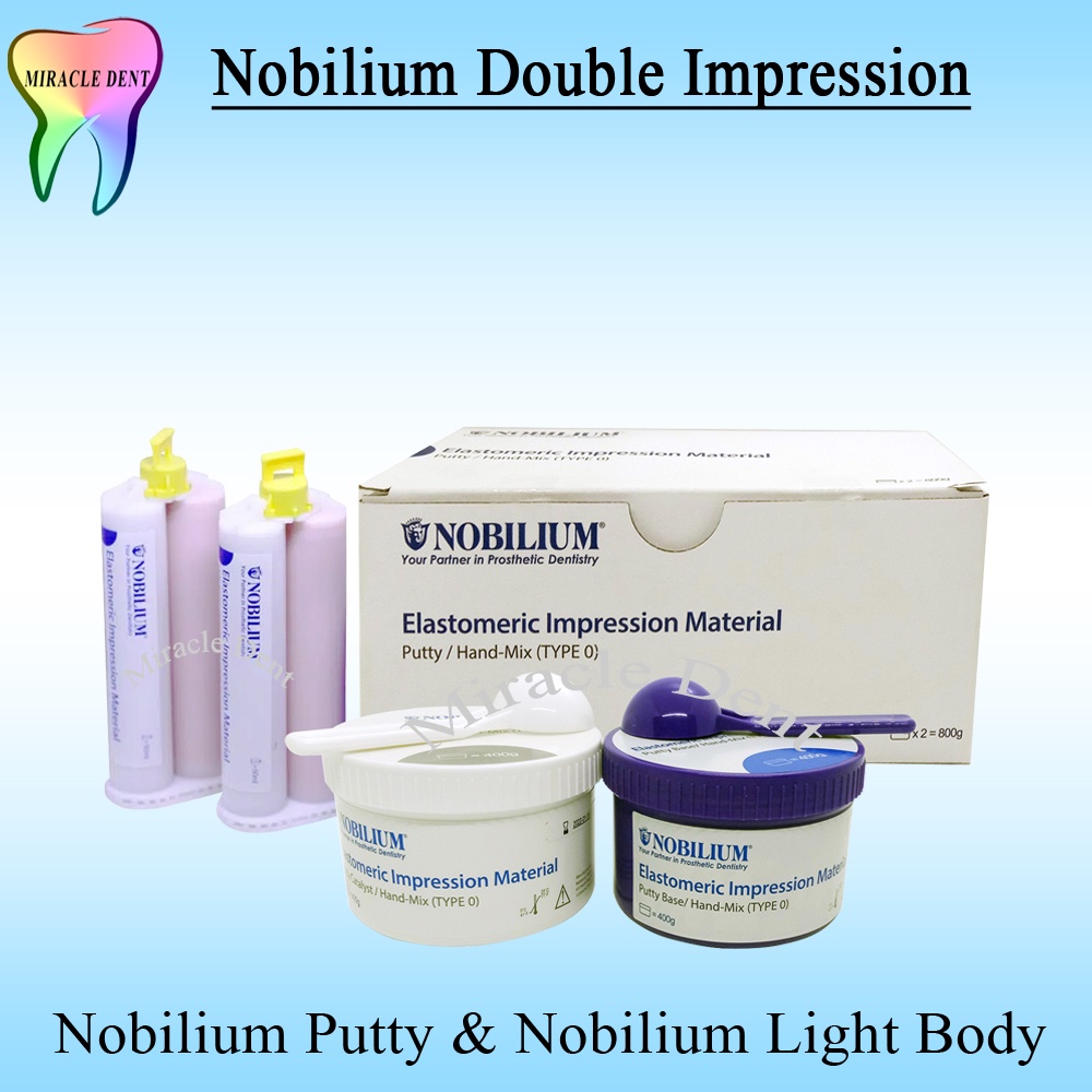 DENTAL PUTTY DOUBLE IMPRESSION / LIGHT BODY NOBILIUM SET DENTAL PUTTY