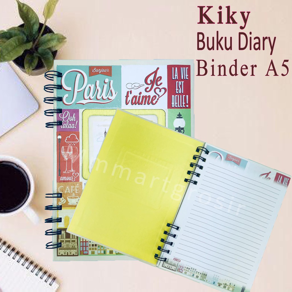 Kiky / Buku Diary / Binder / Buku Catatan sehari hari / 621550RN-A5