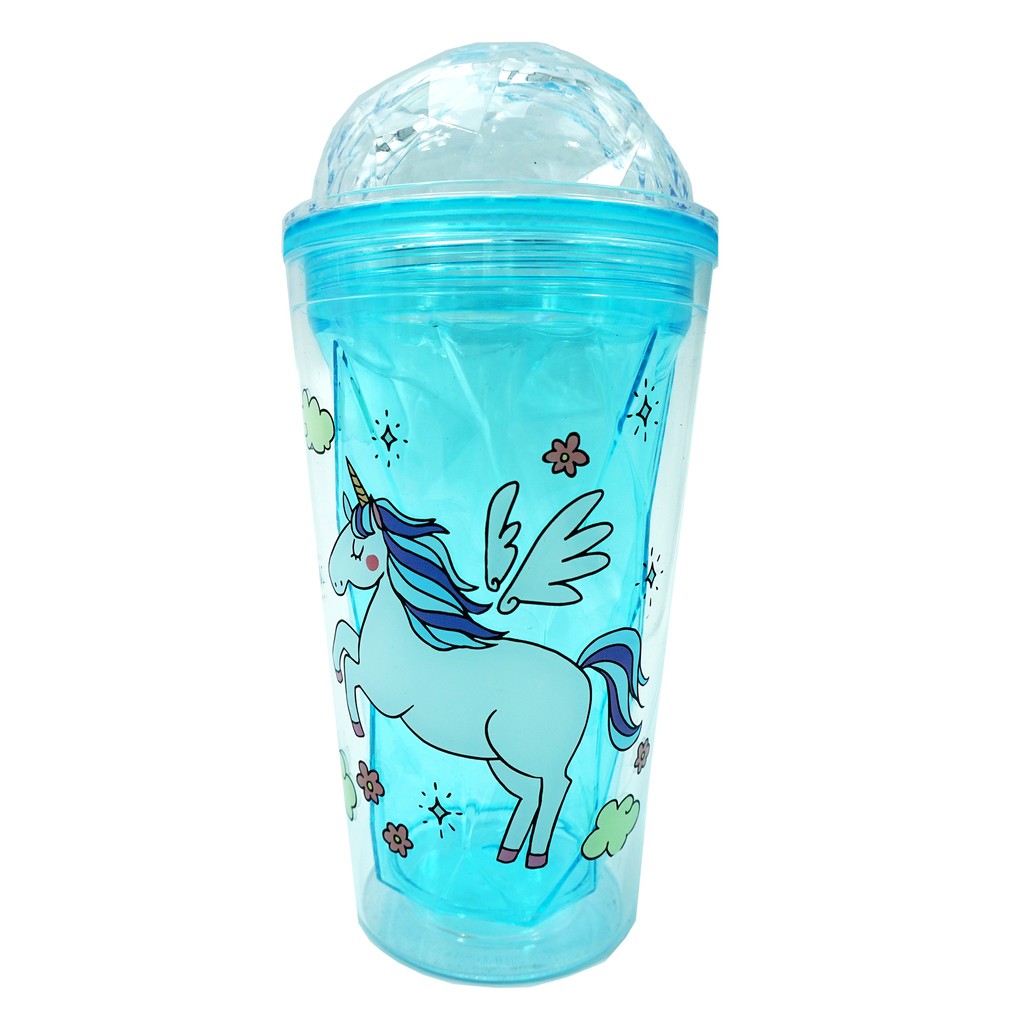 Botol Minum Plastik Lucu Karakter Unicorn 4 Varian Warna Unik Berkualitas