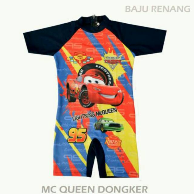  Baju Renang Anak SD motif Mc Queen by Rumah Popok Sakti 