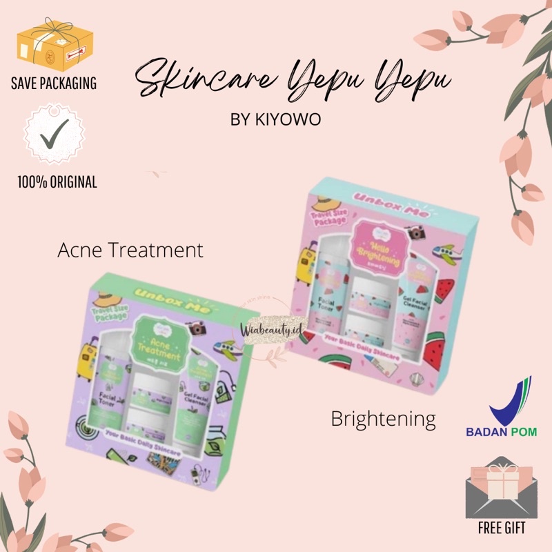 [READY SIAP KIRIM] SKINCARE SET YEPPU - YEPPU BY KIYOWO SERUM YEPPU SKINCARE SET YEPPU-YEPPU
