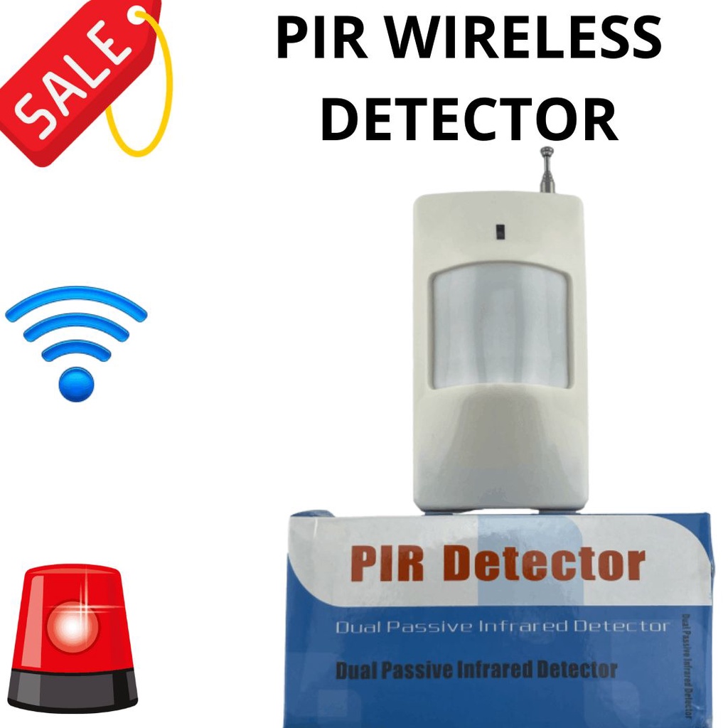 PIR DETECTOR Alarm Wireless Sensor Gerak