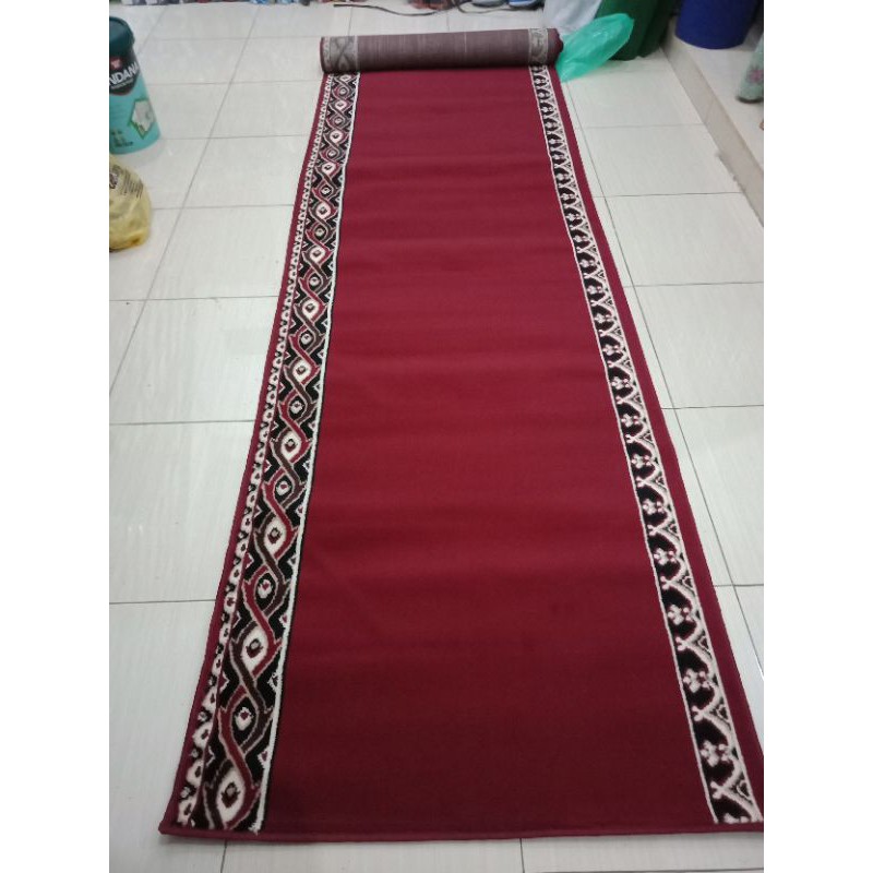 Karpet Sajadah Roll Masjid Musholla Permadani Ukuran 105x570 cm Untuk 10 Orang Kualitas Premium