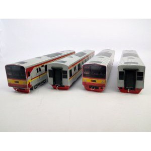 miniatur kereta api indonesia KRL JABODETABEK JR 205 1 SET ISI 4 Bagus Limited
