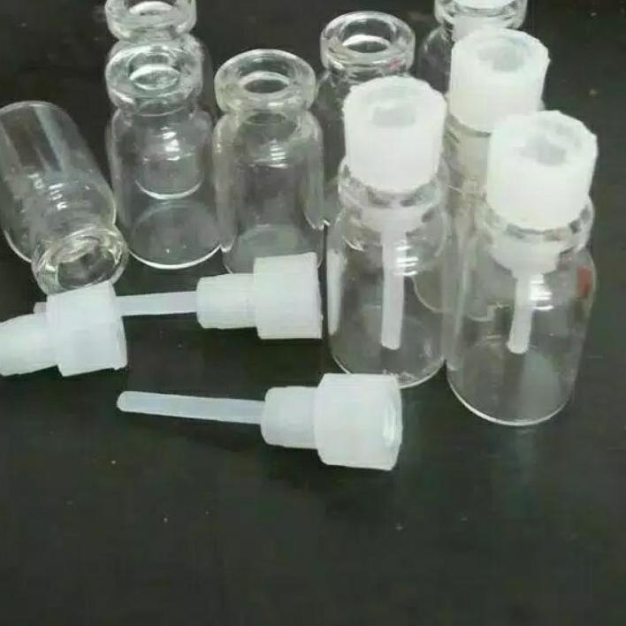 Botol kaca tester Parfum kaca  3cc / 3 cc / 3ml per 100bj .,