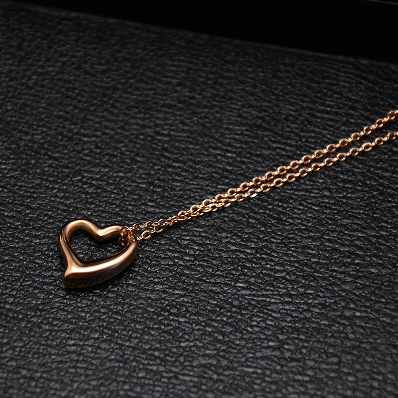 [New] Kalung fashion titanium mini korea hadiah wanita cewek love anti karat KK079 love