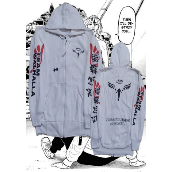 jaket tokyo revenggers team Headless Angel Walhalla Zipper