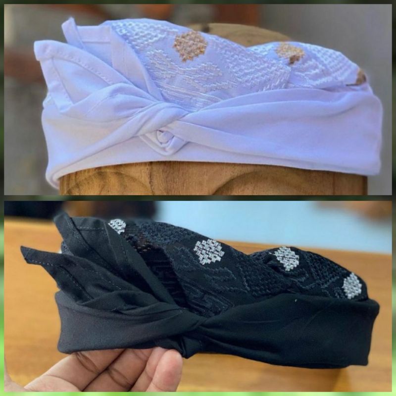Udeng Viral, udeng bordir sibakan/tipis/bahan segitiga/setengah lembar