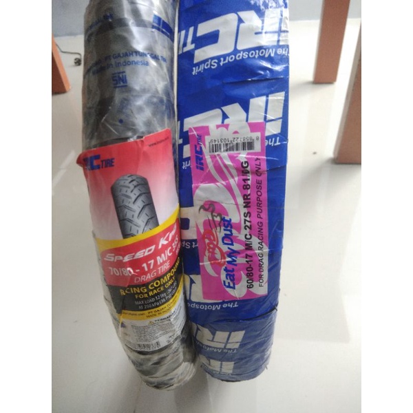 Ban Luar Softcompound IRC Eat My Dust 60/80-17 Speed King 70/80-17 Ban Drag / Ban Kotak