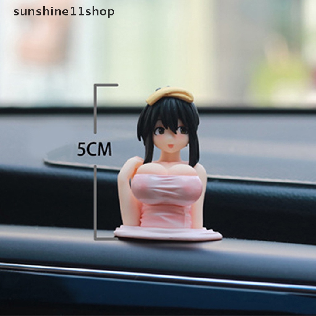 (SHO) Mainan Boneka Goyang Model Anime Boobs Sexy Untuk Dekorasi Dashboard Mobil