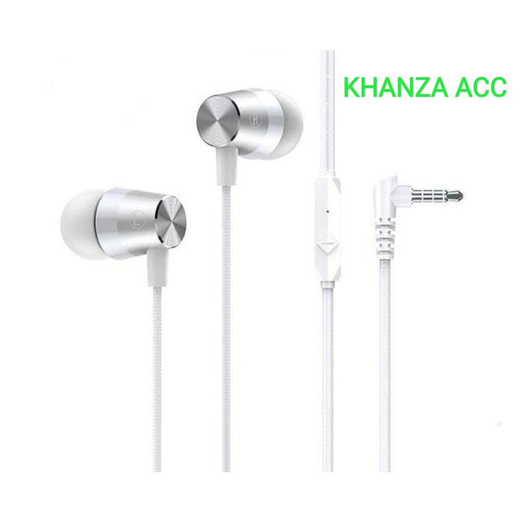 KHANZAACC Robot RE101S Earphone Bass Metal Wired Headset