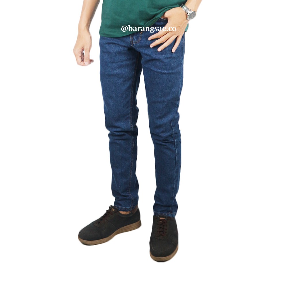 CELANA JEANS PRIA PANJANG SKINNY / JEANS SLIMFIT BIRU TUA