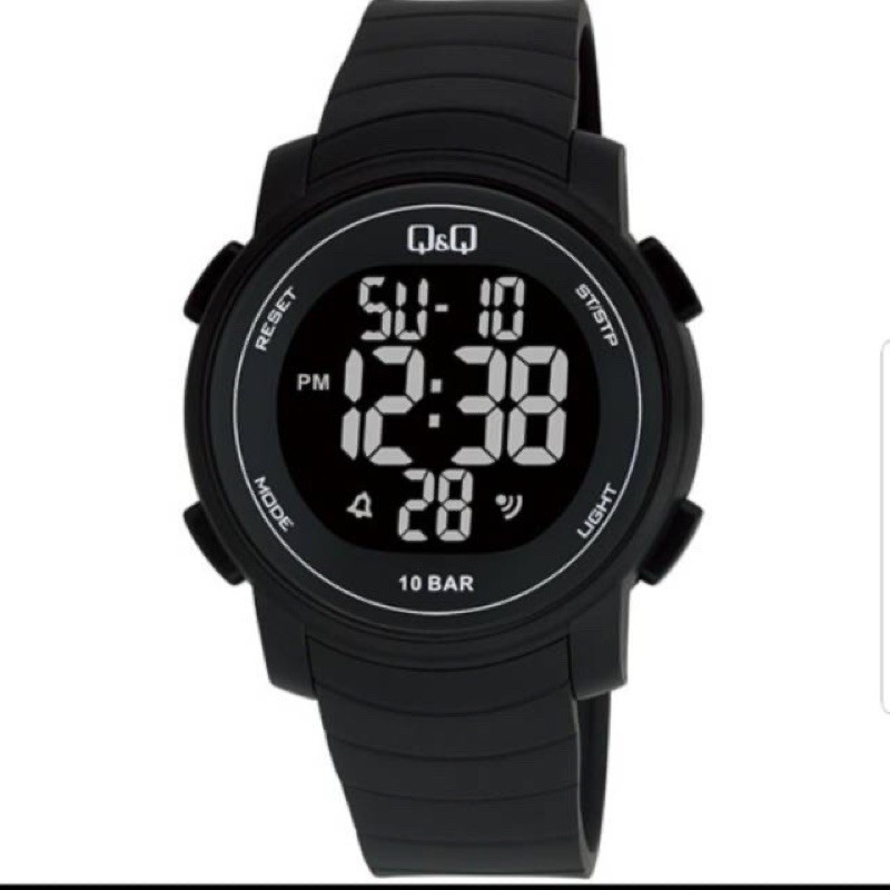 Q&amp;Q QQ QnQ M122J M122 M122j011y ORIGINAL Jam Tangan Pria/Wanita Unisex Original Hitam Layar Putih