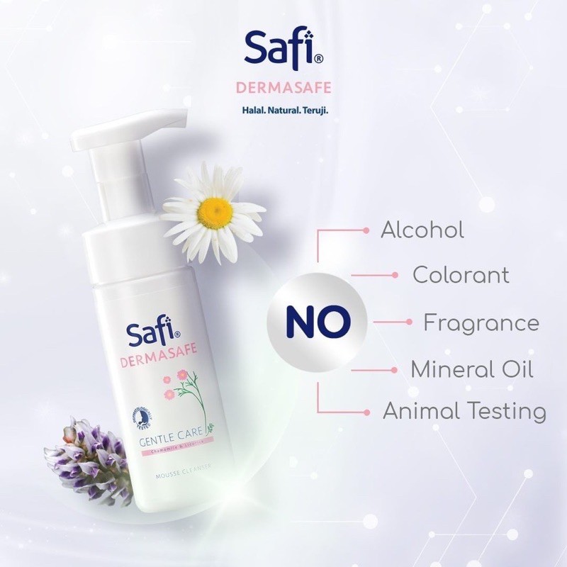 Safi Dermasafe Series (Gel Cleanser, Mousse Cleanser, Day Night Moist, Booster Mist) 3 Essential Kit