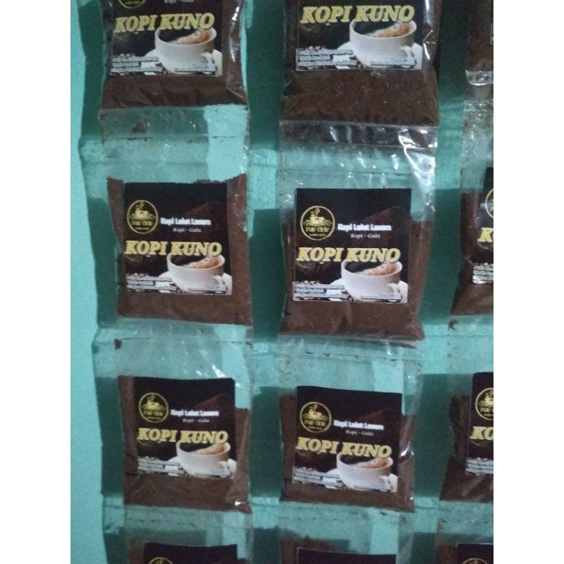 

Arabica sachet kopi+gula | Kopi lelet KUNO