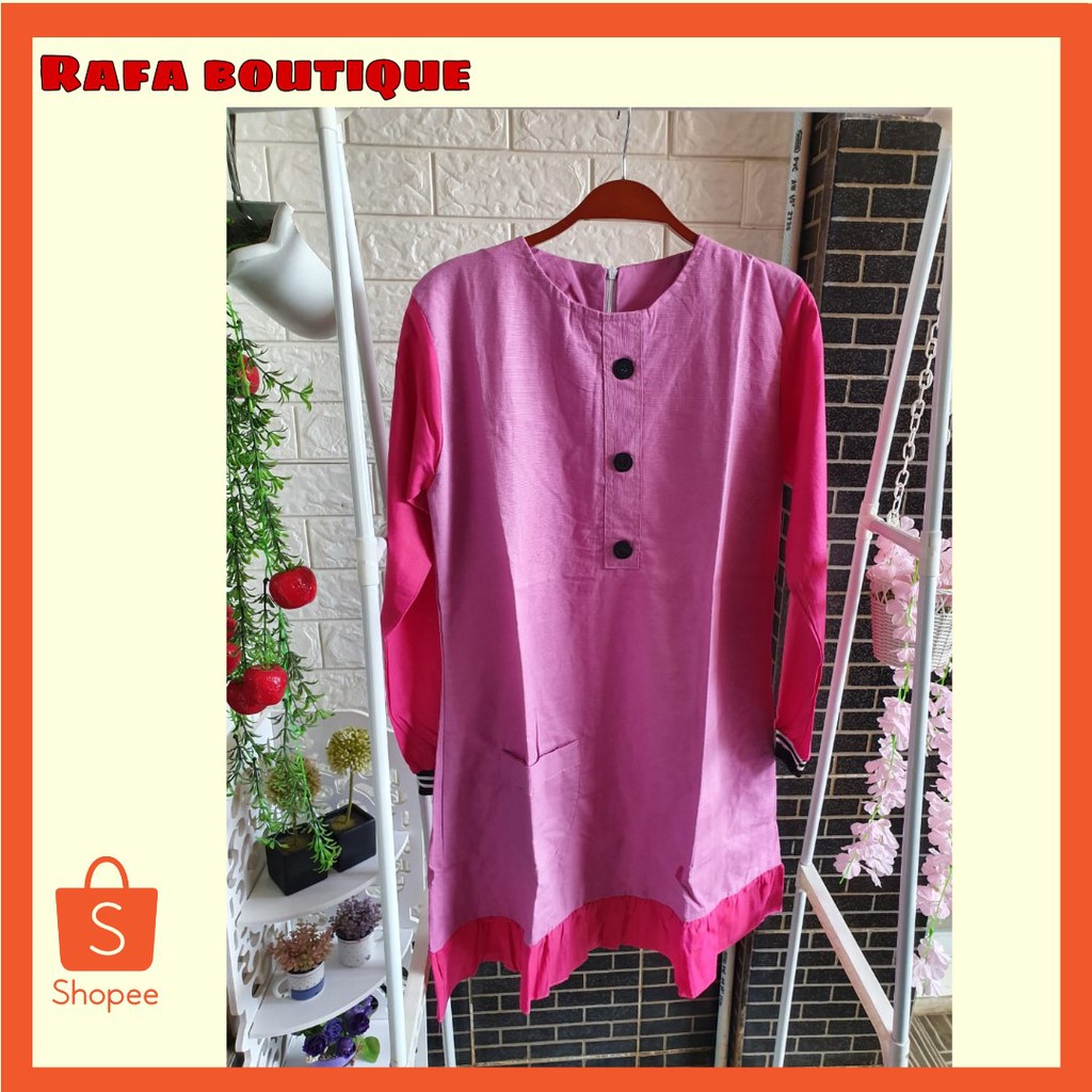TUNIK KOMBINASI || TUNIK MURAH || ATASAN TUNIK || ATASAN WANITA || FASHION WANITA || TUNIK 2 WARNA