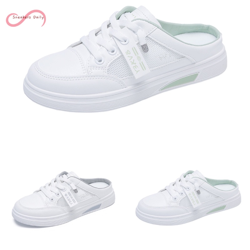 COD Sneakersdaily D207 Sepatu Sneakers Selop Wanita Premium