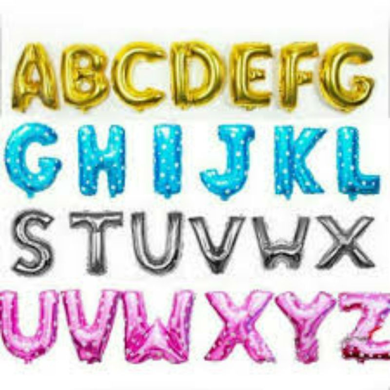 BALON HELIUM ABJAD / HURUF