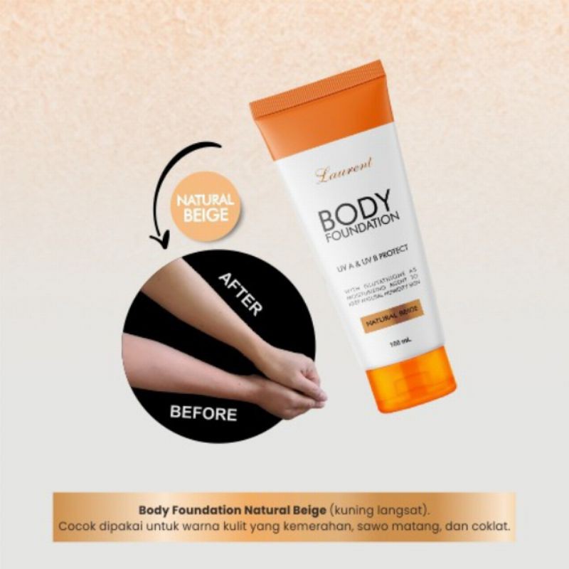 LAURENT BODY FOUNDATION NATURAL BEIGE-100 ML/LAURENT