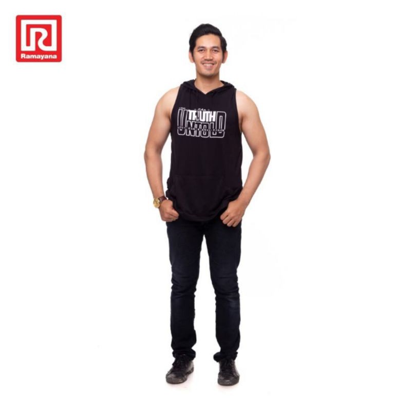 Ramayana - RAF Tshirt  Singlet topi hitam XL