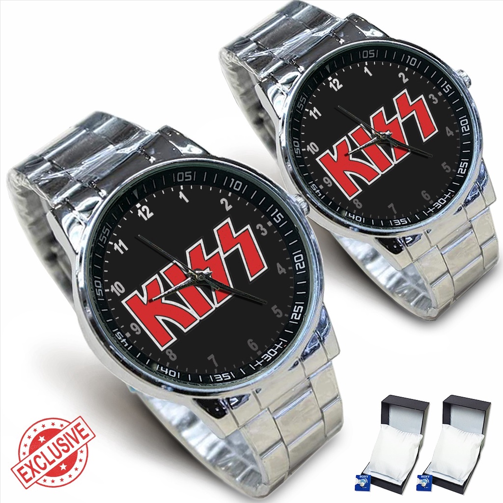 Jam Tangan Rantai Couple KISS ROCK - 01 (Awesome)