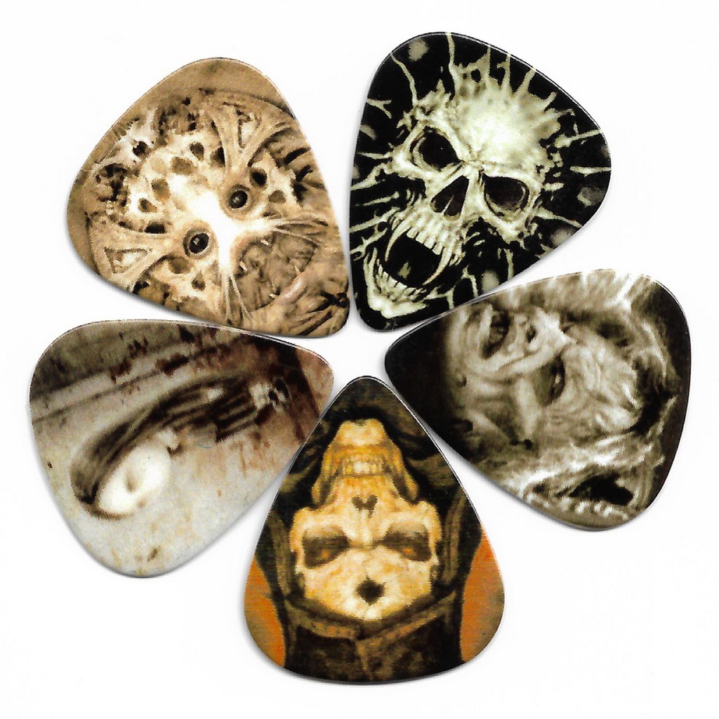 Alice AP-R2 Skull Dice Pick Gitar Celluloid