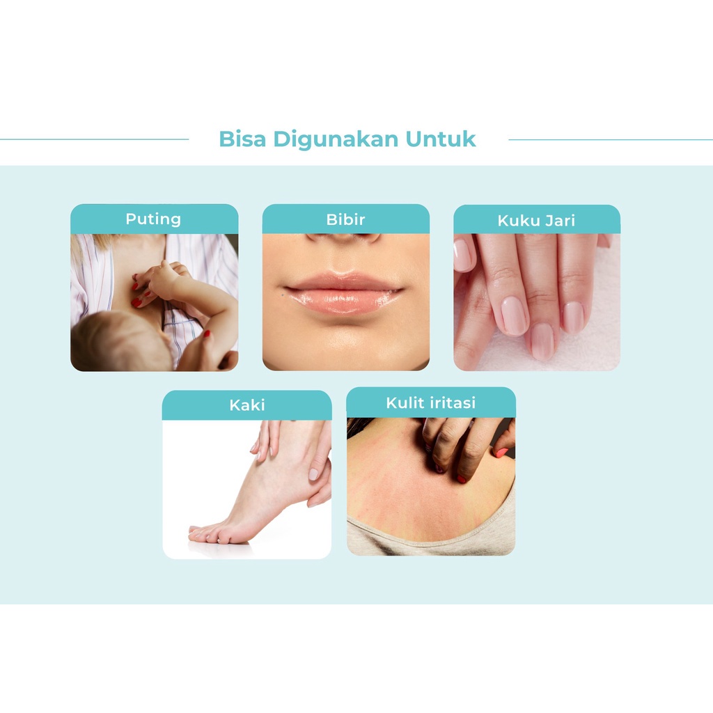 MOOIMOM Lanolin Nipple Cream Pelembap Kulit dan Puting (15 ml)