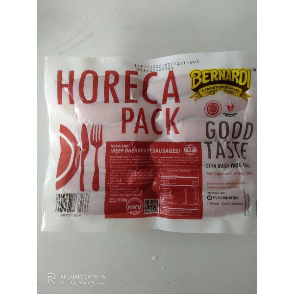 

Horeca Pack Bernardi Sosis Cocktail Sausage 500gr