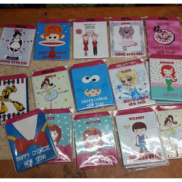 

ANGPAO IMLEK PENDEK DISNEY 2018 isi 5pcs 10x8cm