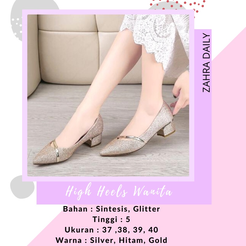 XES ORIGINAL IMPORT 882-H / SEPATU WANITA KERJA IMPORT PREMIUM SEPATU HEELS IMPORT