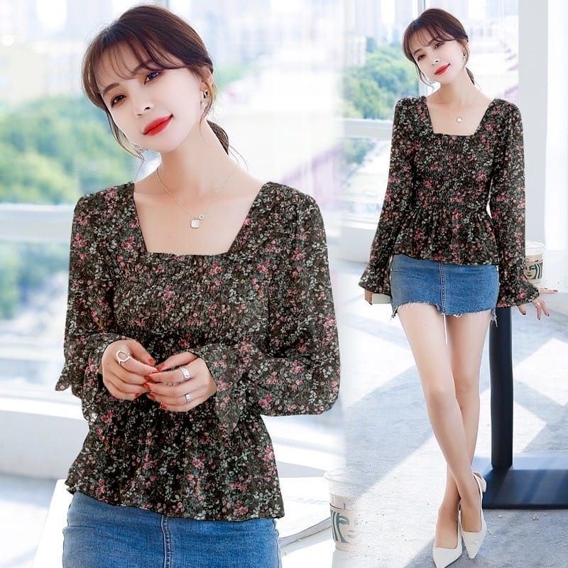 Blouse floral luna