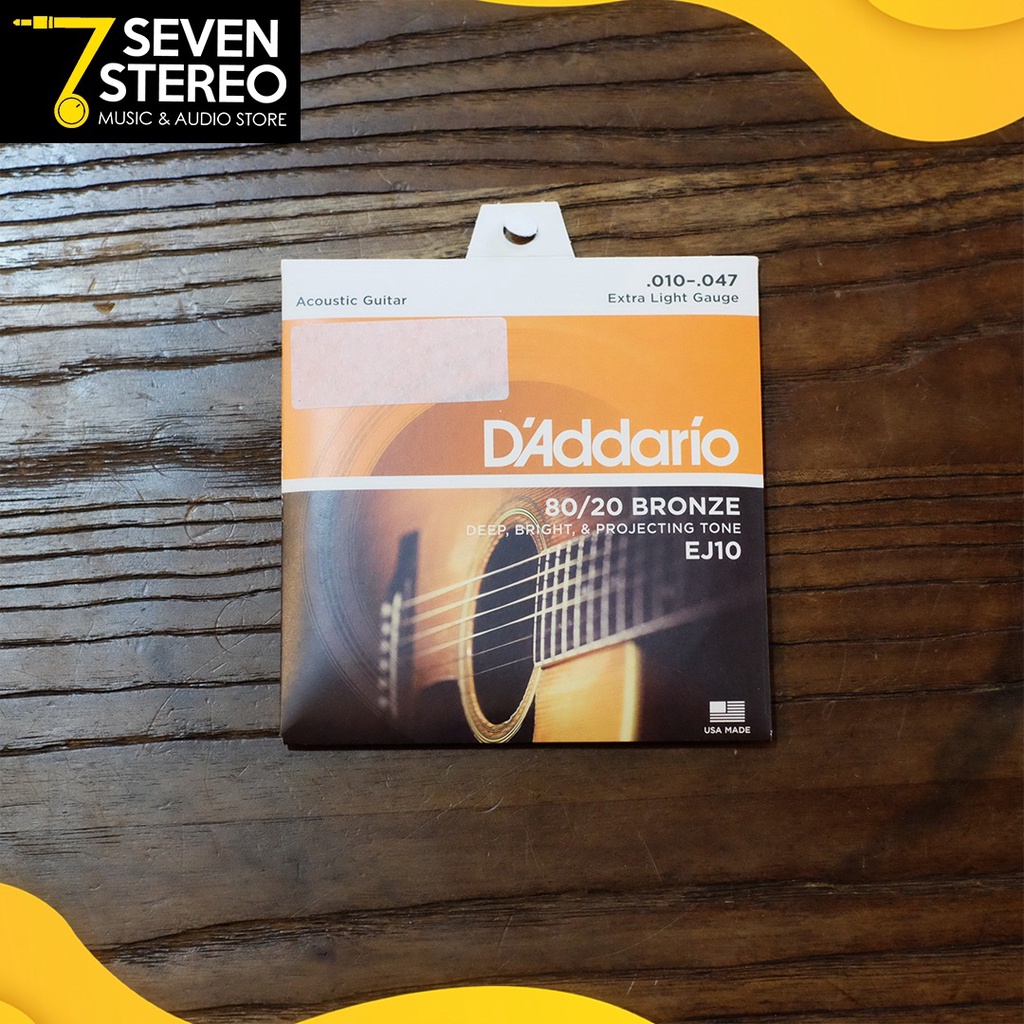 D Addario EJ10 Bronze Acoustic Guitar String Original