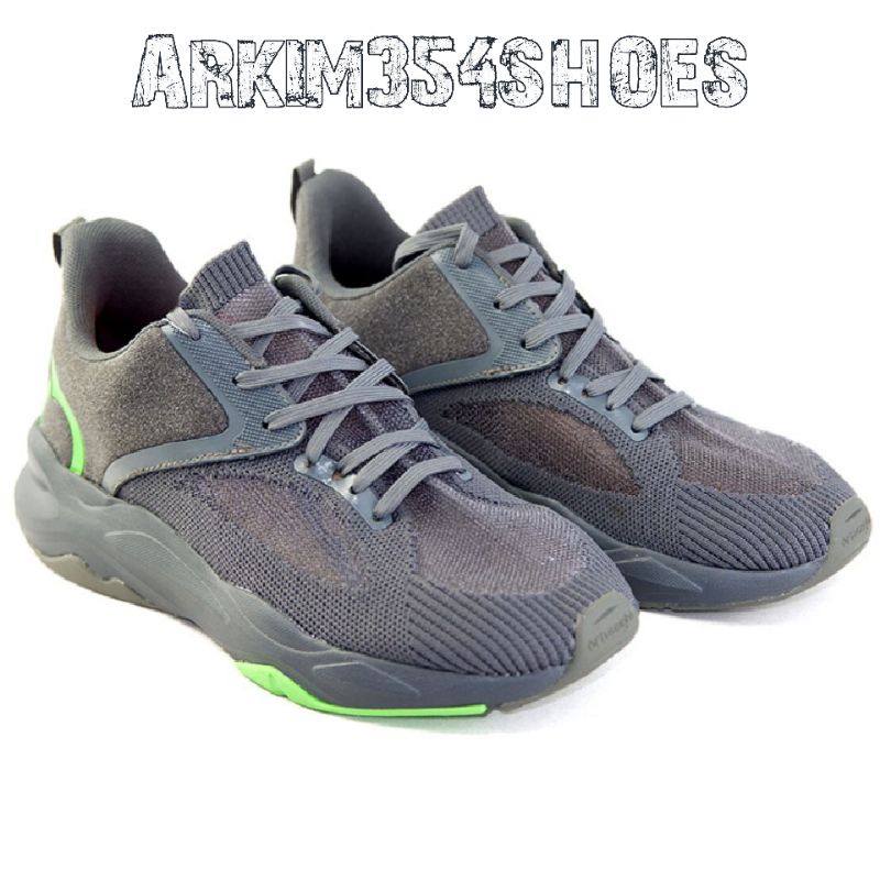 ORIGINAL PROMO SEPATU SNEAKERS RUNNING ORTUSEIGHT GENZO  - Black Ortrange (100% ORIGINAL)