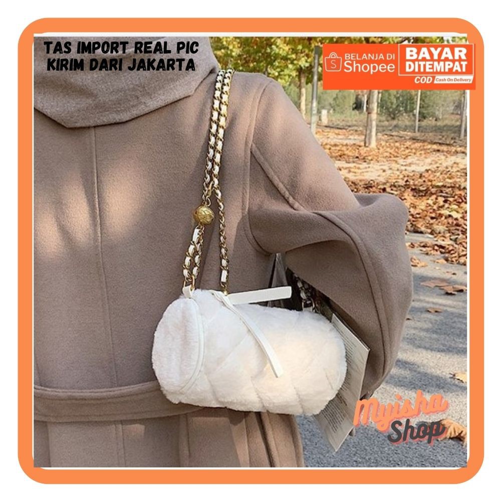 TAS WANITA ASLI IMPORT TAS BULU