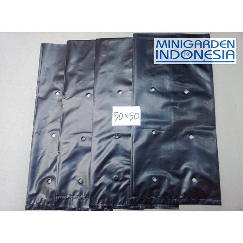 Polybag 50x50 CM ECERAN 1 Plastik polibek pot kantong semai benih bibit tanaman per lembar 50 X 50